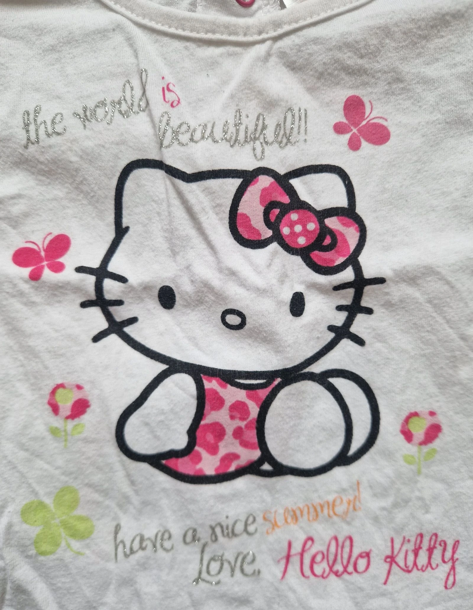 🐱 Camiseta sin mangas – Hello Kitty – bebé niña – 12 meses – muy buen estado – photo 2